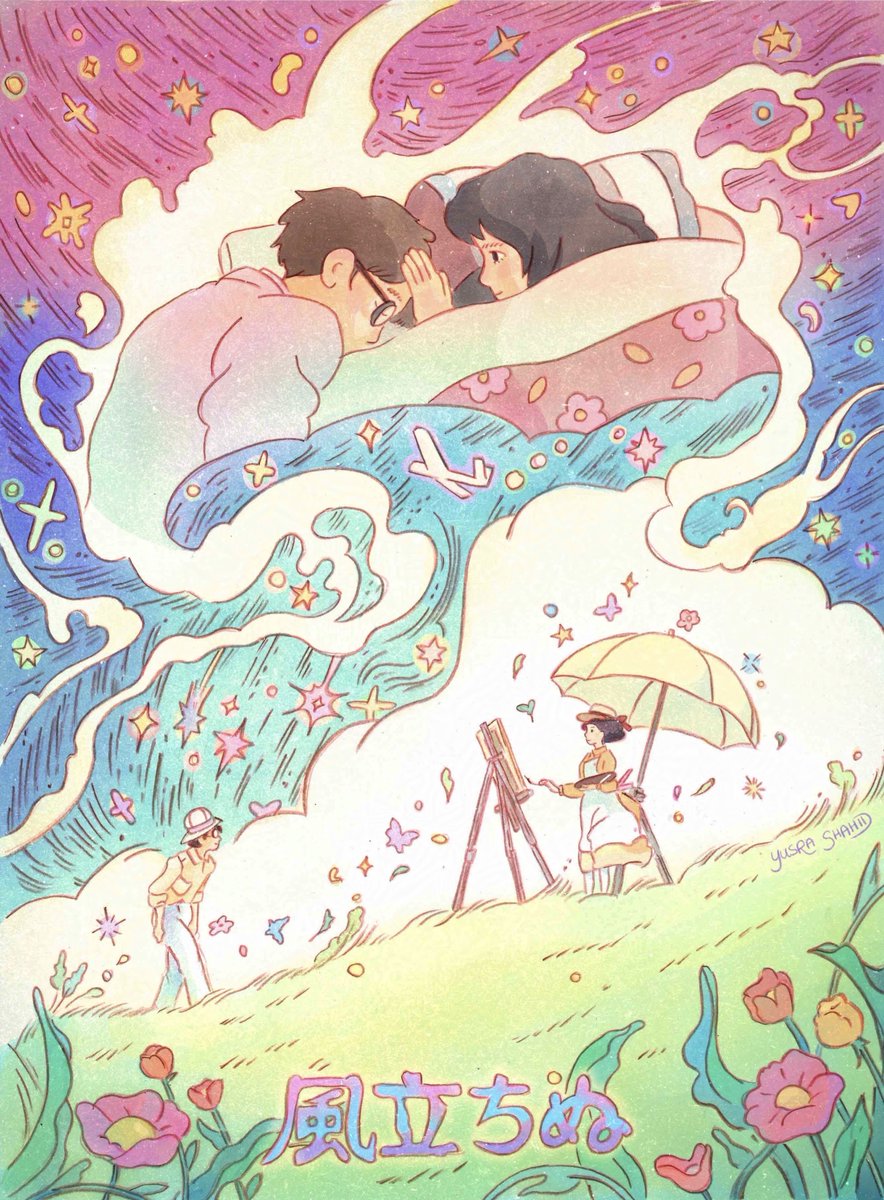 yusrarts's tweet image. “I’ve loved you since the day the wind brought you to me” - the Wind Rises
a Valentine’s Day print