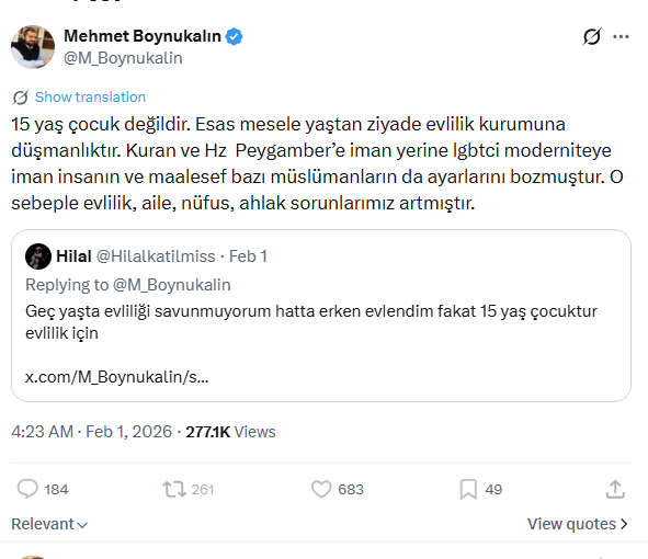 pedofili arayan islamci bu adamlara hoca diyor!!! amk larim sizden ala pedofili mi var Ortadogu cografyasinda