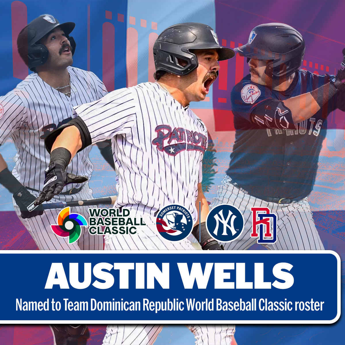 Austin Wells has been named to Team Dominican Republic for the 2026 <a href="/WBCBaseball/">World Baseball Classic</a>!🇩🇴

Wells' ancestry of Dominican descent comes from his mother's side of the family.