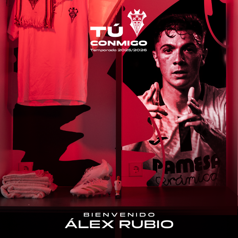 AlbaceteBPSAD's tweet photo. Tú, Álex Rubio, conmigo 🤍

Acuerdo con @CanteraGrogueta para el traspaso del polivalente atacante, que firma hasta 2030 🦇

¡Bienvenido, @Rubiooo00!