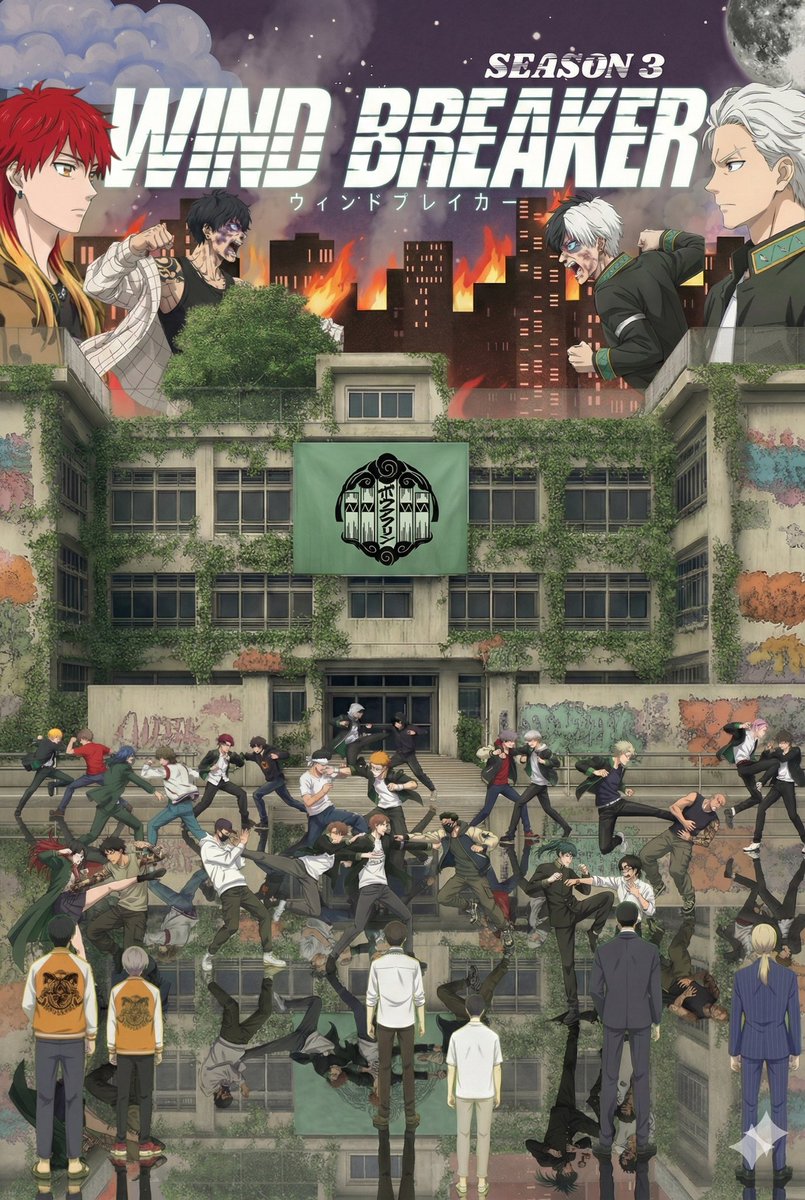 dederizky05's tweet photo. This poster design is a small expression of my love for the anime series Wind Breaker. Hopefully, Season 3 will be released this year. I’m really looking forward to it. Thank you.

@CloverWorks @winbre_sakura @windbreaker_ex
#ウィンブレ #WINDBREAKER #CloverWorks #anime https://t.co/hP4o6LujNU