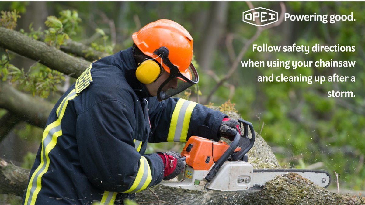 OPEInstitute's tweet image. Follow safety directions when using your chainsaw and cleaning up after a storm.

More tips at WeatherItBetter.com 

#stormcleanup #chainsaw