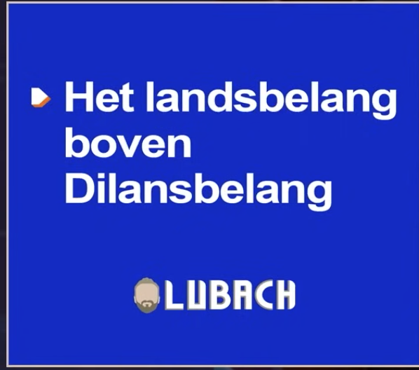 De eerste aflevering van #lubach was weer scherp en meteen met een mooie slogan, die vanaf morgen op de reclameborden langs de snelweg staat. ;-)