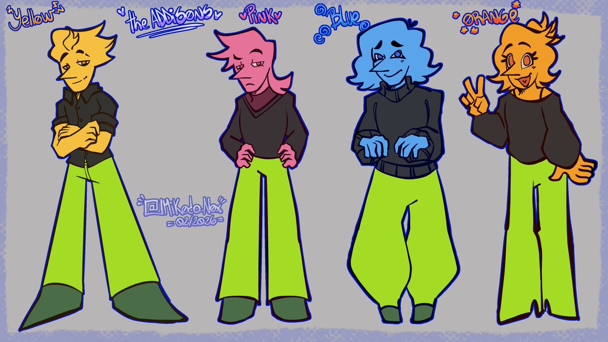 MikodaNox's tweet image. Just some doodles of my design of the silly guys addisons (and spamton before the emo phase) ( •̀ ω •́ )✧  

#TheAddisons #DELTARUNE #deltarunefanart #spamton #spamtongspamton