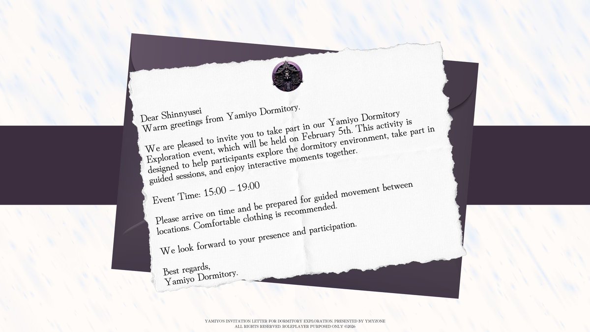 Di balik keheningan musim dingin yang telah kita lewati, sebuah gerbang perlahan terbuka—membiarkan cahaya pertama masuk kembali ke Yamiyo.

Melalui event Beyond Winter, the Gate of Light Opens — The First Thread of Hope, kami mengundang Anda untuk hadir dan melangkah bersama.