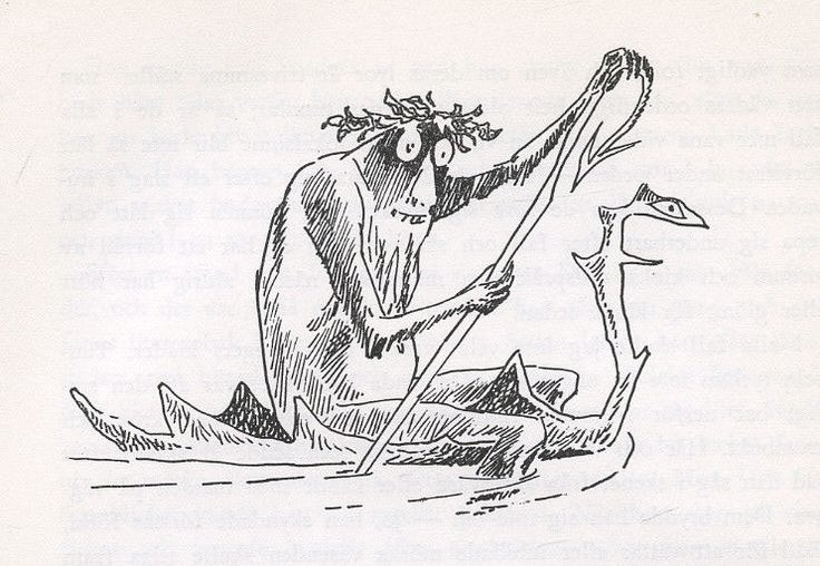 artschooldrop's tweet photo. Tove Jansson’s Gollum is so cool, like look at this little freak https://t.co/qeydb9FMAh