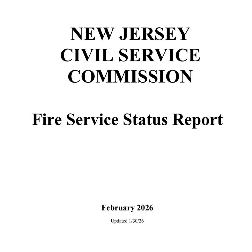 PFANJ_IAFF's tweet photo. 📢 CIVIL SERVICE COMMISSION UPDATE📢
February 2026 Fire Service Status Report

🚒 This week, the CSC released the latest Fire Service Status Report with the following updates: https://t.co/oHT9YTkALr https://t.co/q4Dcs1Xq9G