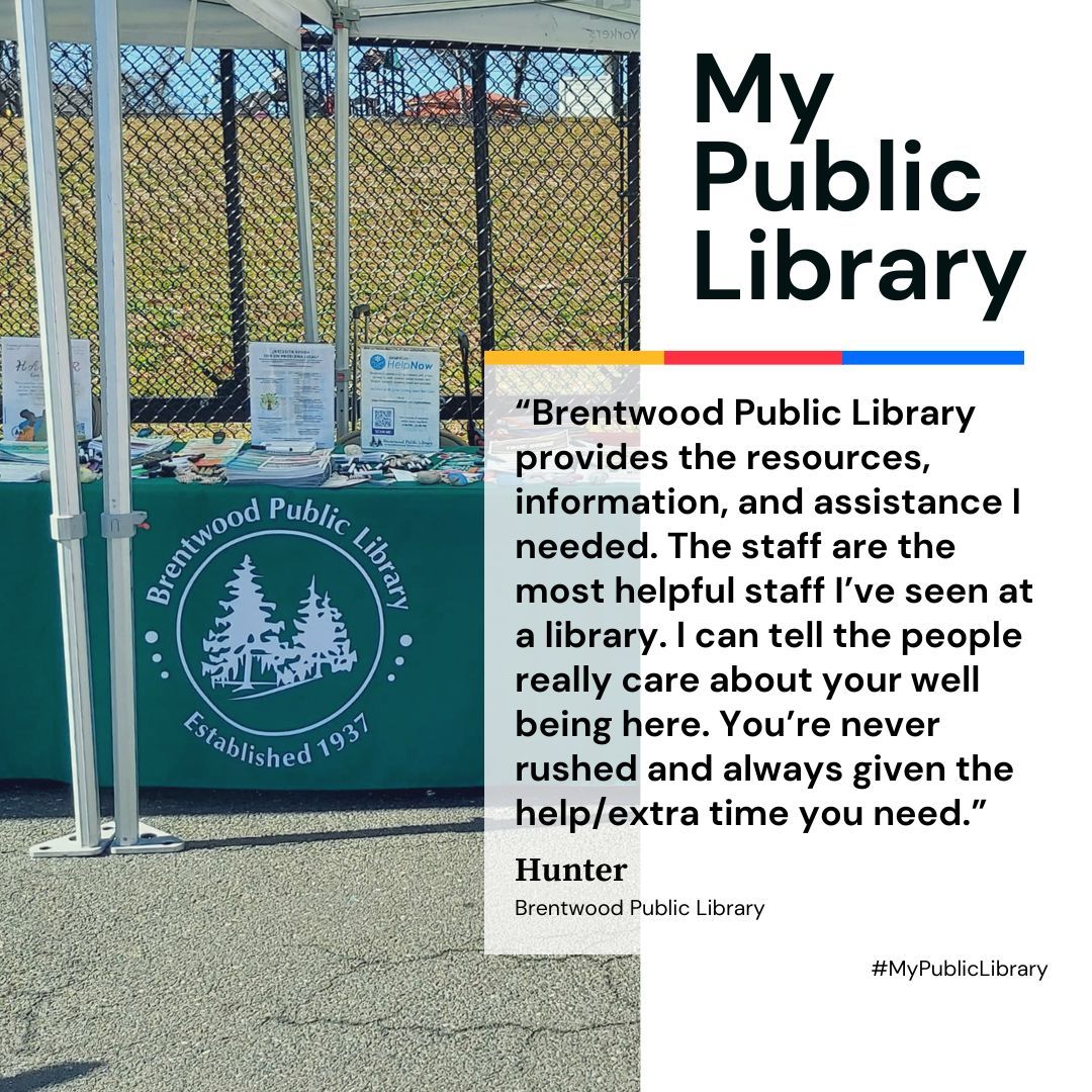 Brentwood Public Library tweet media