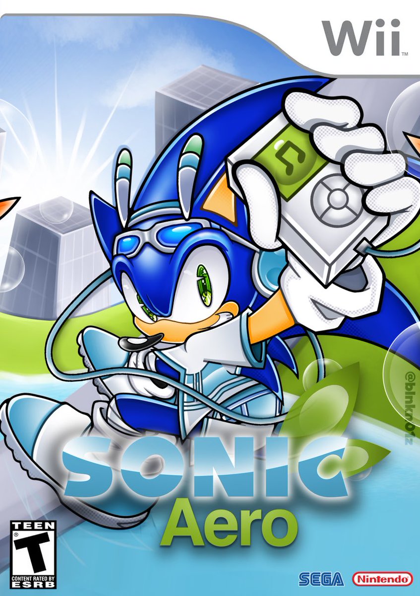 BLNKN01Z's tweet image. I also made this fake game cover for it, took about 7 minutes! :D #sonic #wii