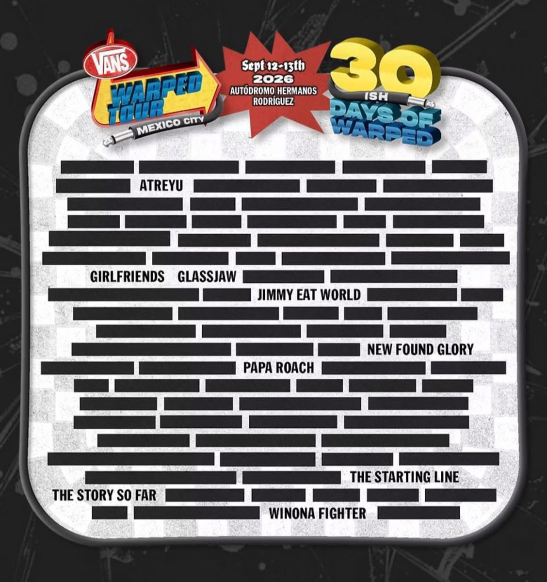 Comenzamos el cuarto día de anuncios del Vans Warped Tour y The Starting Line se confirma como la novena banda anunciada para la edición de México. Además, también fueron anunciados Ice Nine Kills para la edición de Montreal y Hot Chelle Rae para las ediciones de Estados Unidos.