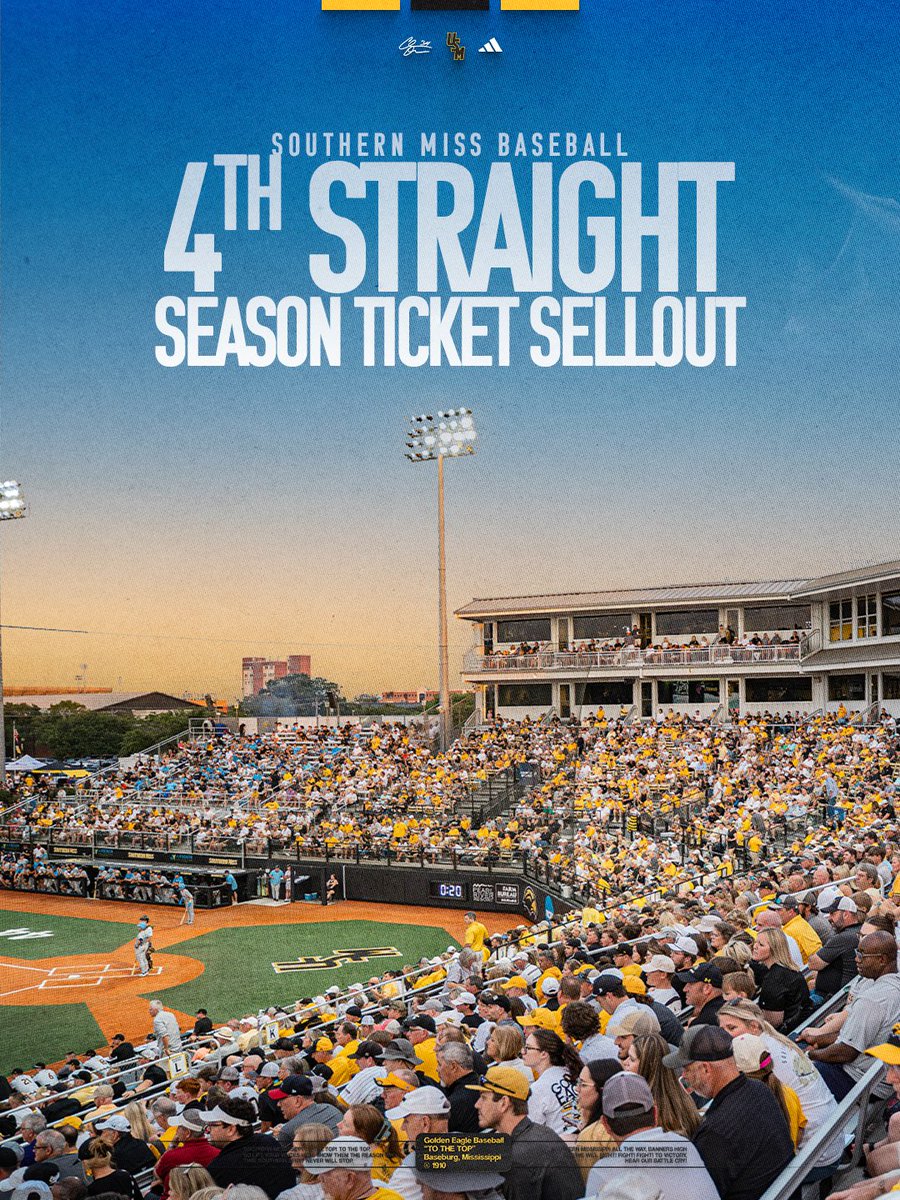 SouthernMissBSB's tweet image. 𝗦𝗲𝗮𝘀𝗼𝗻 𝗧𝗶𝗰𝗸𝗲𝘁𝘀 𝗦𝗼𝗹𝗱 𝗢𝘂𝘁 𝗳𝗼𝗿 𝟮𝟬𝟮𝟲 𝗛𝗼𝗺𝗲 𝗦𝗹𝗮𝘁𝗲

🔗 - smttt.info/4r64FRa

#OTR | #ETM | #SMTTT