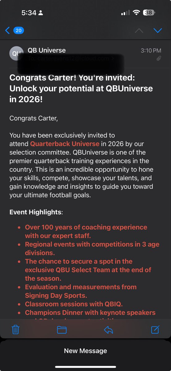 carterevans2223's tweet image. Thank you for the invite @QBUniverseQBU #QBhitlist #football #work #offseason