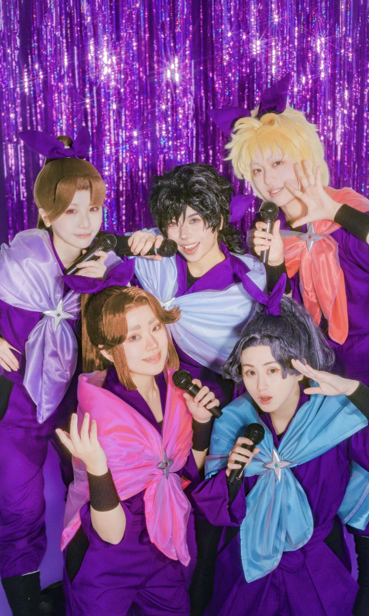 rkrn / cos

💜💜💜アイドル学年、本領発揮💜💜💜

#0201キラキラアイドル活動の段
滝夜叉丸:<a href="/An0_nem0/">𝕒𝕟𝟘🌸</a> 
喜八郎:＠hinato_mtg7 
三木ヱ門: <a href="/ihcuy_/">湯♨️</a> 
守一郎:<a href="/zyukyunn/">ゆちこ</a> 
タカ丸さん:<a href="/lovera_6931/">それがしな藍来</a> 
📸:<a href="/ninnin_3O/">3O 新規予定停止中</a>
✴︎Special thanks ✴︎
アシスタント:<a href="/mcos_uz/">みたけ</a>