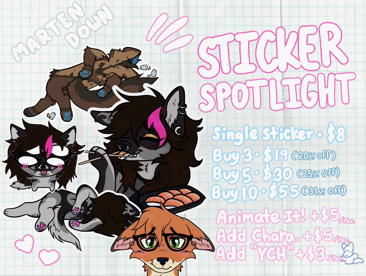 Wuulfski's tweet photo. Sticker Spotlight‼️Check out my IG post for more info! Links in bio 💕 https://t.co/HvSLy5LdEB