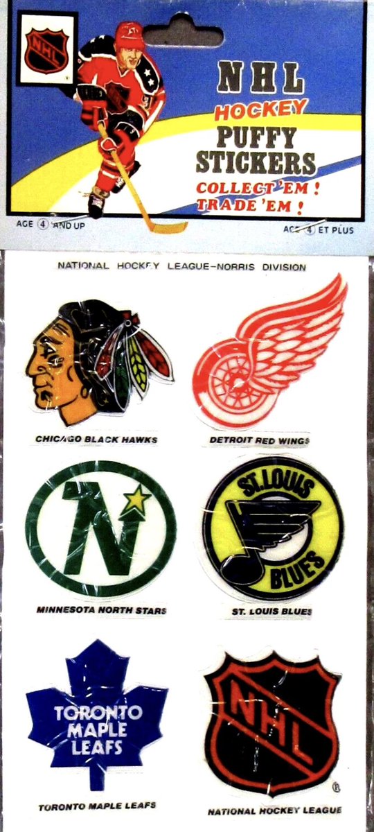 Vintage puffy stickers of the old Norris Division.
