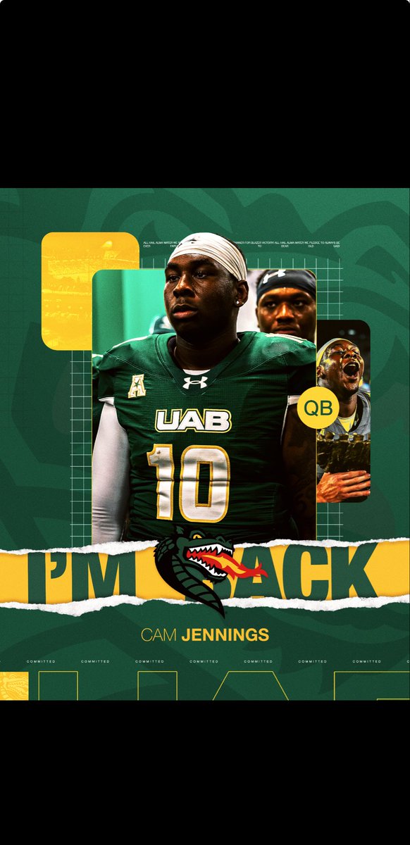 I’m back, Let’s do it‼️🐉 #GoBlazers #BhamBoys <a href="/Alex_Mortensen_/">Alex Mortensen</a> <a href="/UAB_FB/">UAB Football</a> <a href="/Blazer_Q/">Blazer Q</a>