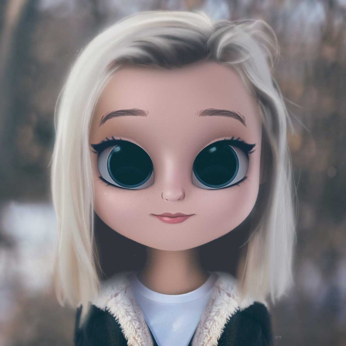 dollifylatam's tweet photo. Uno de los retratos favoritos que he ilustrado, siempre me agradan mucho las vibras de invierno 😊❄️ #dollify #dollifyapp #drawing #winter #illustration https://t.co/eZcAcRx8Xi