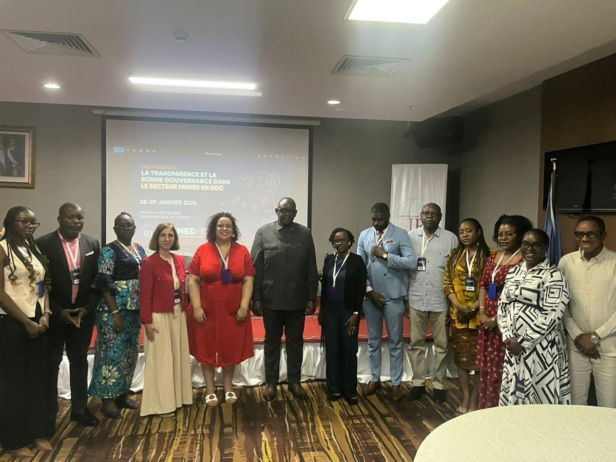 On Jan 28-29, IRI convened government &amp; civil society leaders in the DRC 🇨🇩 to strengthen transparency &amp; combat corruption in the mining sector. As a hub for critical minerals, good governance in the DRC matters for the US &amp; the world. Thanks to Min. <a href="/LouisWKabamba/">Louis Watum Kabamba</a> for joining us