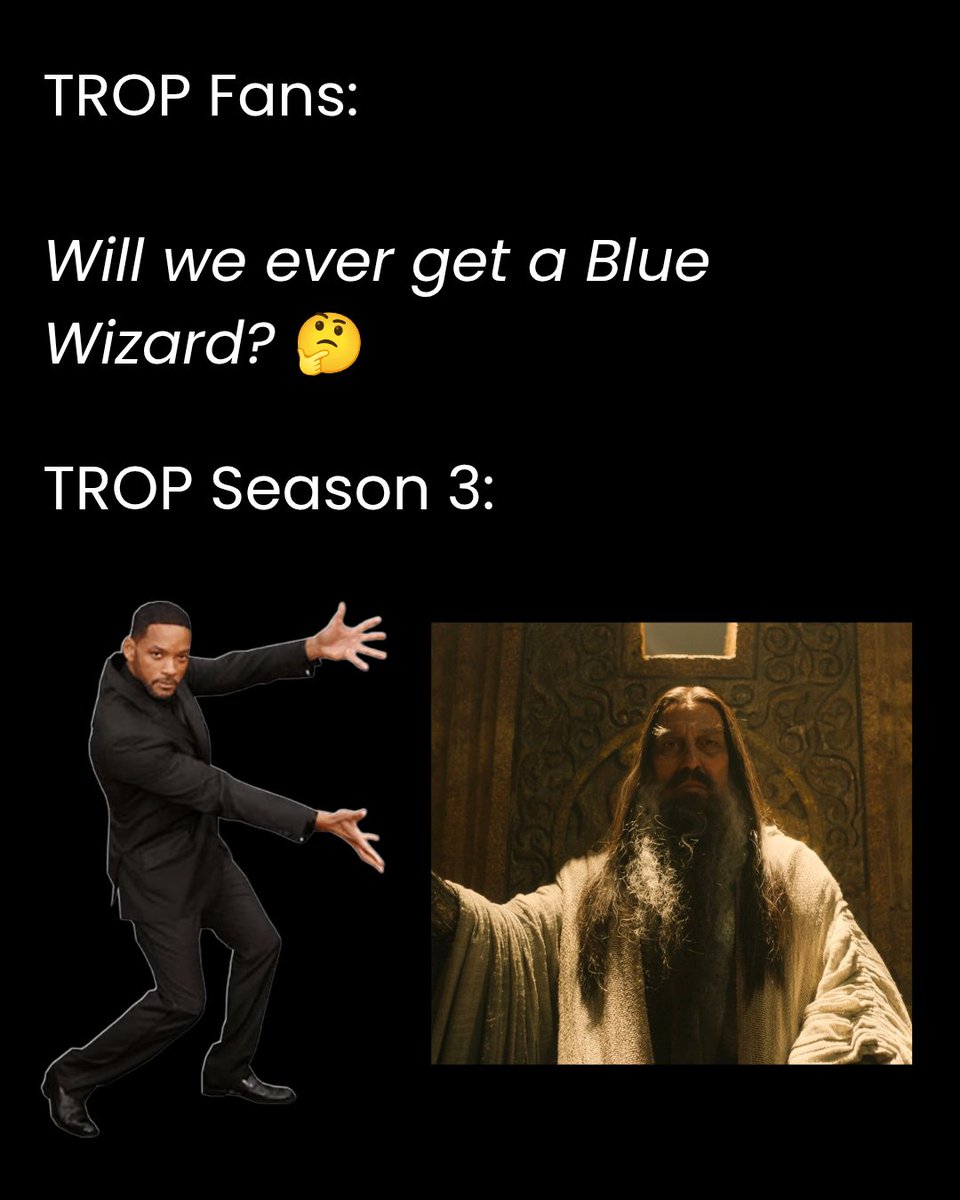 FellowshipFans's tweet photo. I don’t know about you, but I’m feeling blue… 🧙‍♂️🔵💫

Happy #MemeMonday 😁

#RingsOfPower #BlueWizard #Pallando https://t.co/hjdlGrCUZL