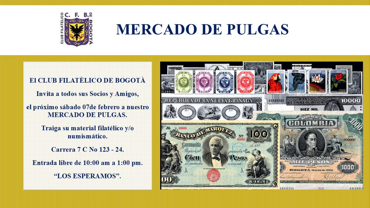CLUB FILATELICO BOGOTÁ tweet media