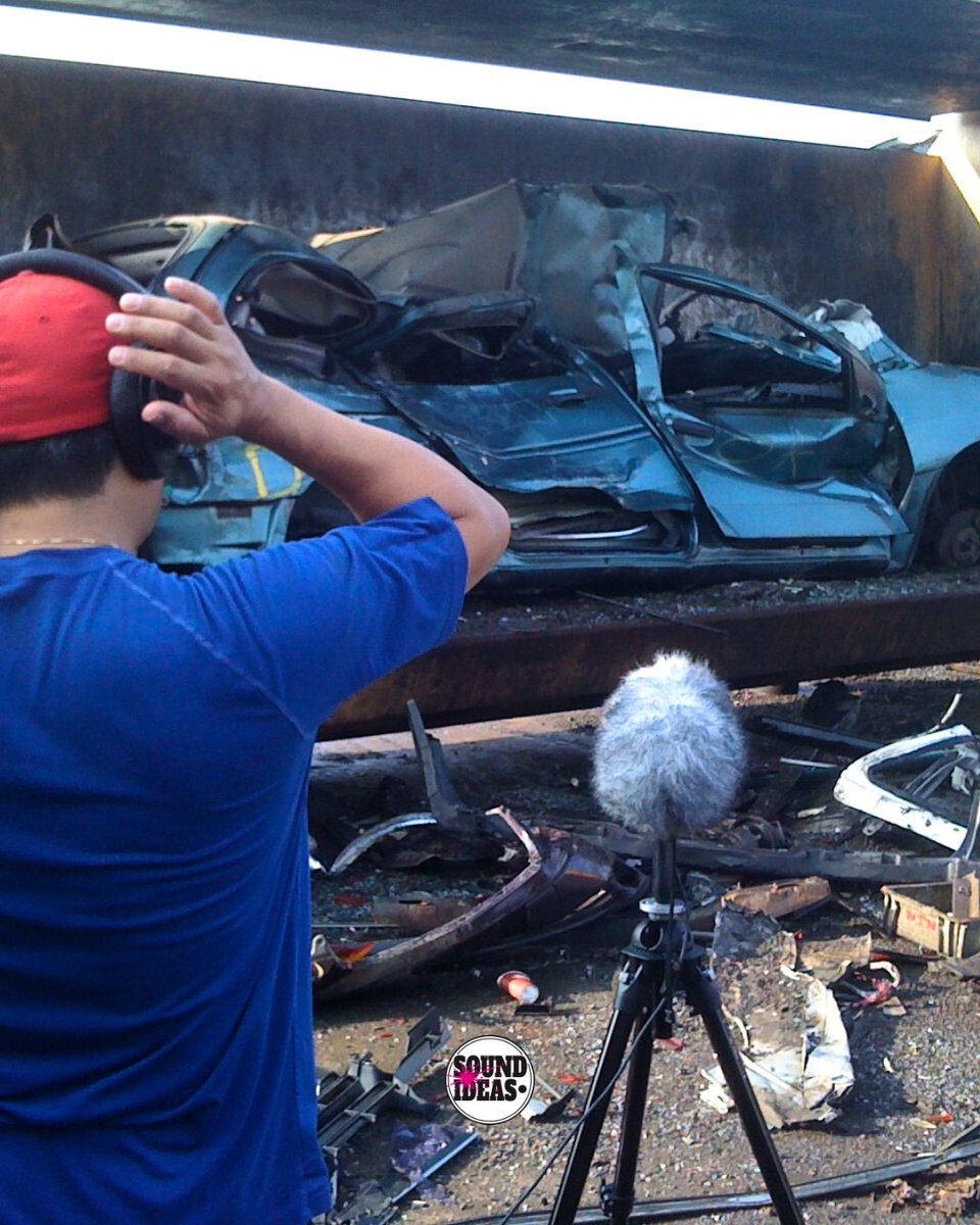SoundIdeas's tweet photo. Where sound meets force. 🎧

Every crunch, creak, and collapse adds realism you can hear.

Captured for creators who need believable impact. 🚗

#throwback #soundrecording #fieldrecording #soundlibrary #soundeffects https://t.co/ZzWguZ0K8O