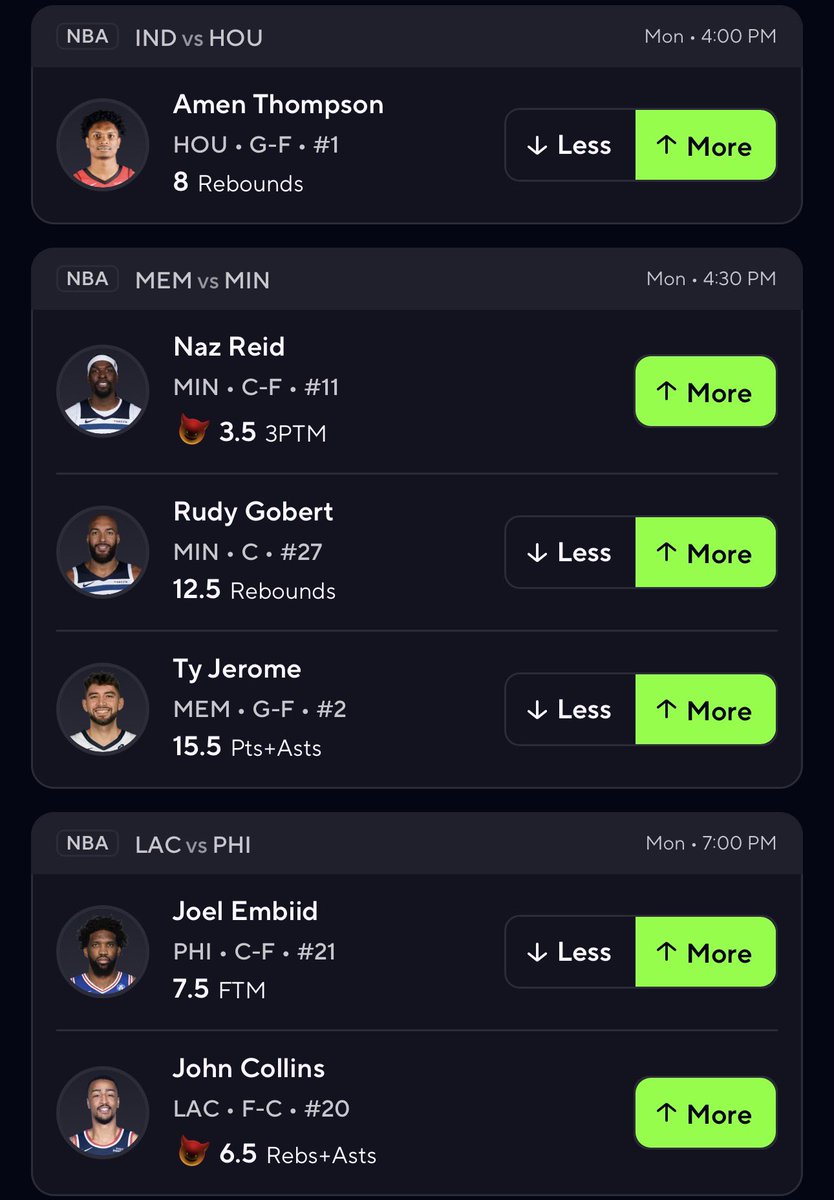 TheChefKayy's tweet photo. 47x Flex or 62x Power Demon Slip

Back to back 5/6 slips hopefully today we can go 6/6!

If this hits 6/6 I’ll give out $50 to 3 people who likes and retweets this 🥂🤝🏽 Must be following @TheChefKayy to be entered 💯

Please read the notice below ⬇️

-you don’t have to tail 🤷🏽‍♂️
-only risk what you can afford to lose 
-swap out what you don’t like
-tail at your own risk 
-tail lightly 
-link is below

Link to tail ⬇️
https://t.co/3bzhVmRo05