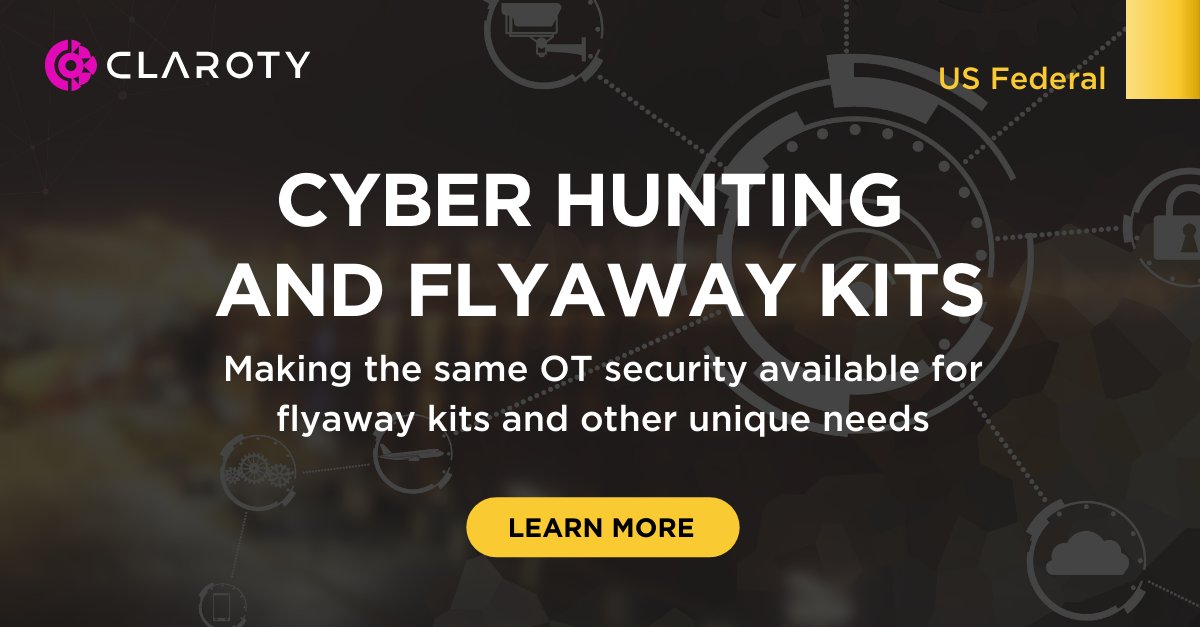 Claroty's tweet image. 𝟔𝟐% of surveyed #Federal agencies said they still lack in-house CPS expertise. 

Did you know there’s a way to still get the #OT and broader CPS security that you need using @Claroty CTD in flyaway kits?

🧰 Learn more: hubs.li/Q0417MHm0