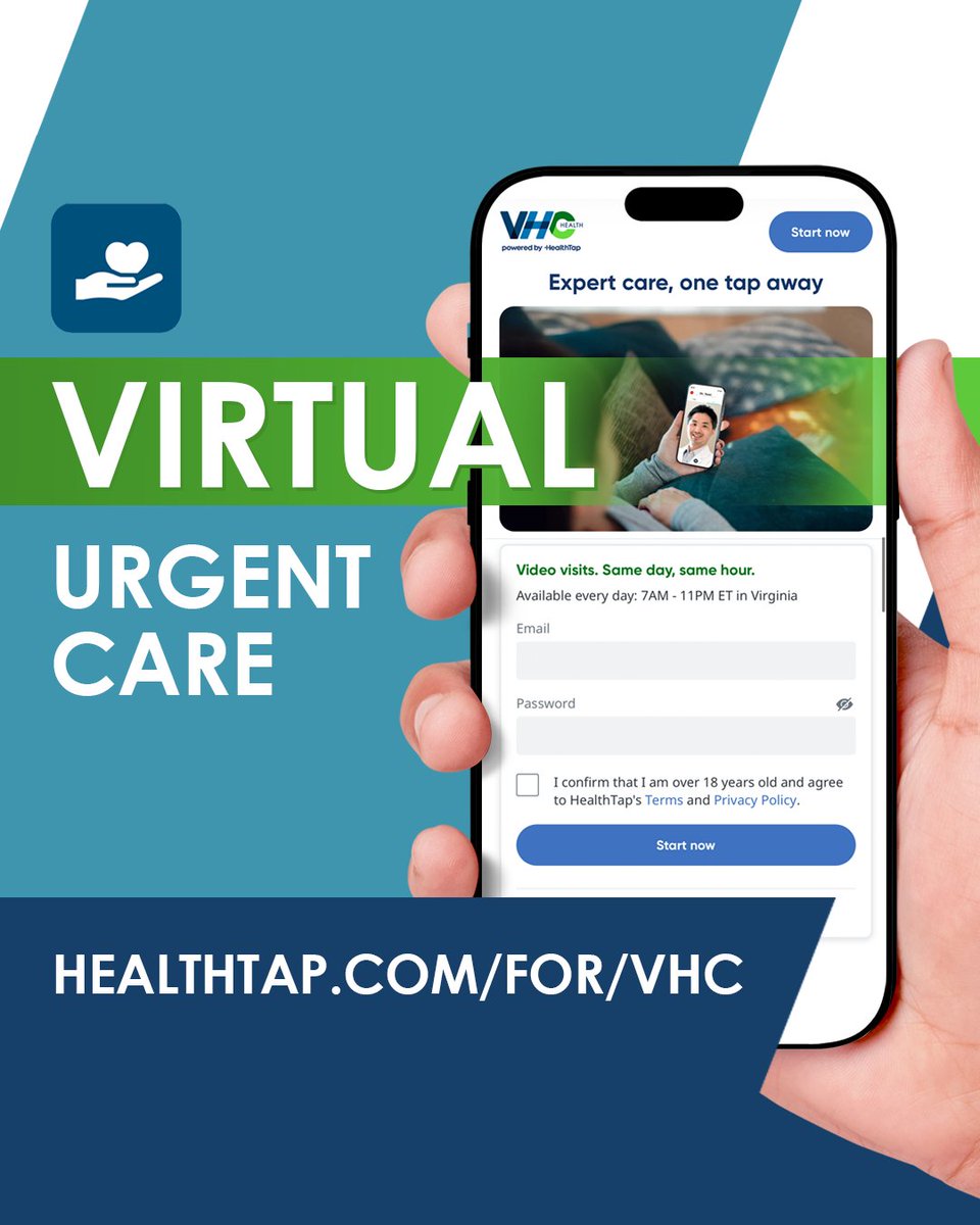 LifeAtVHCHealth's tweet image. Introducing VHC Health’s new virtual urgent care powered by HealthTap – video visits for everyday concerns with board-certified doctors.

No travel. Just help when it counts.

Save this post so care is only a tap away when you need it. 📱

Learn more: healthtap.com/for/vhc