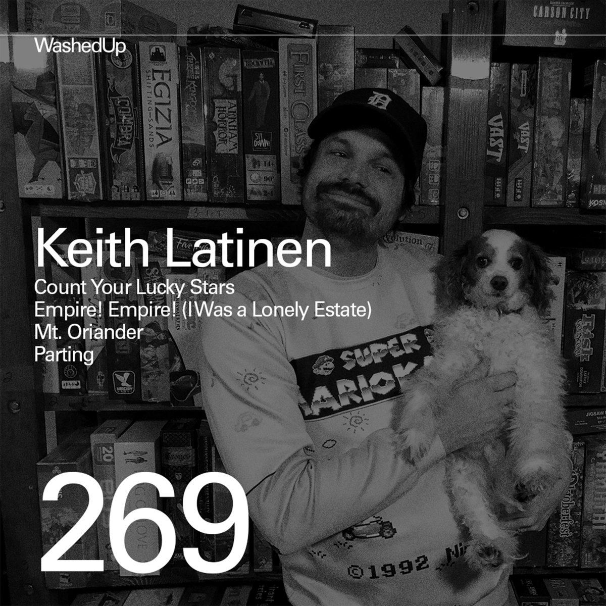 Keith Latinen from Count Your Lucky Stars, Empire! Empire! (I Was a Lonely Estate), Mt. Oriander, and Parting is finally on the show. Keith has never shied away from the word. Listen wherever you find podcasts or washedupemo.com <a href="/cylsrecords/">Count Your Lucky Stars Records</a>