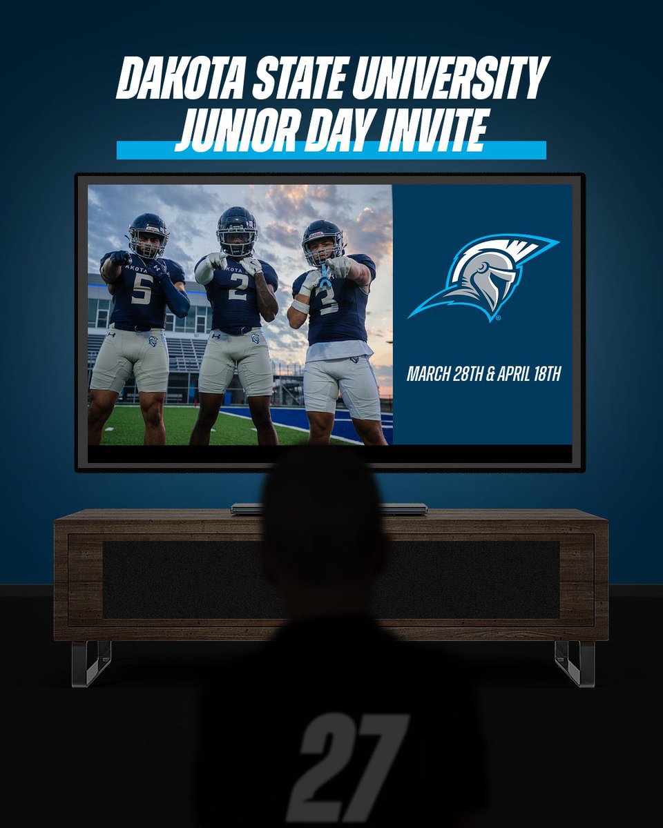 Appreciate <a href="/Sam_DHolman/">Sam Holman</a> and <a href="/DSUFootball/">Dakota State University Football</a> for the Junior Day invite