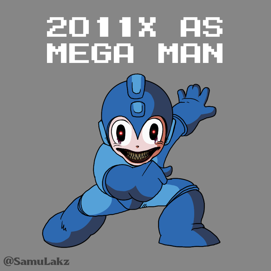 SamuLakz's tweet photo. I’ll think of a name for this version of 2011X later, it’s hard with official stuff like Mega Man EXE and Mega Man X already having the most obvious name choices. For how he would act here, I have 2 very rough and basic concepts.
#execommunity #2011x #megaman #characterswap https://t.co/zBRGUNrfFS