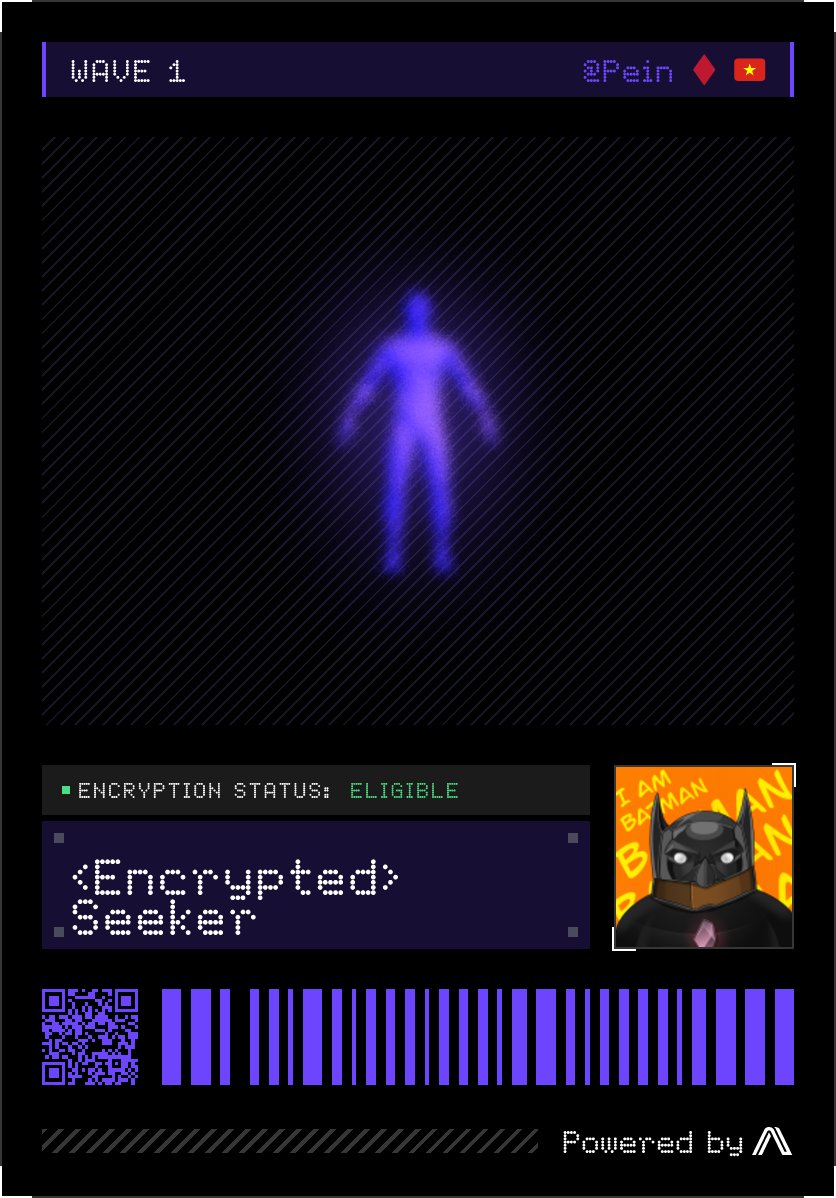 I'm <encrypted> Seeker in the @arcium RTG program! 🔐

Can't wait the next wave 🚀
#privacy is coming  ☂️

<a href="/loosty/">loosty ☂️</a> <a href="/lilybillionaire/">Lily Billy</a>