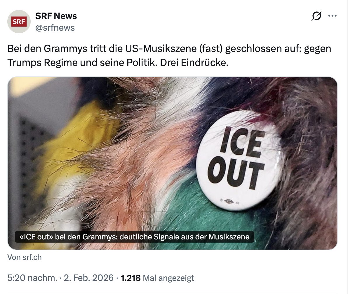 Alles nur innerhalb weniger Tage und während des Abstimmungskampfes der 200 Franken Initiative:

- Die Ombudsstelle rügt das Schweizer Fernsehen wegen seiner verharmlosenden Berichterstattung über die gewaltsamen Anti-AfD-Proteste

- Schweizer Fernsehen muss sich öffentlich