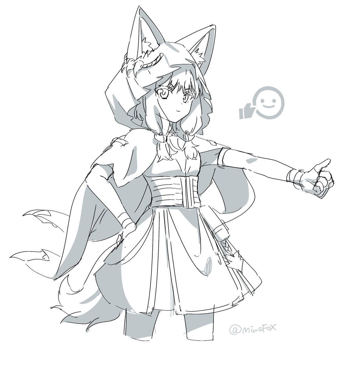 ロッシちゃんらくがき🐺👍 #エンドフィールド #Endfield