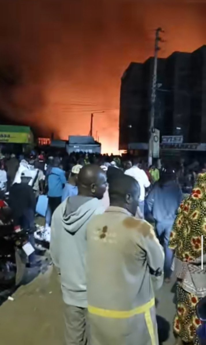 A massive fire has been raging in Embu Town, specifically behind Cylet Supermarket as we speak, for over an hour now and shockingly, firefighters are nowhere to be seen. This is gross incompetence by the County Government. Such dangerous negligence is unacceptable. If they cannot