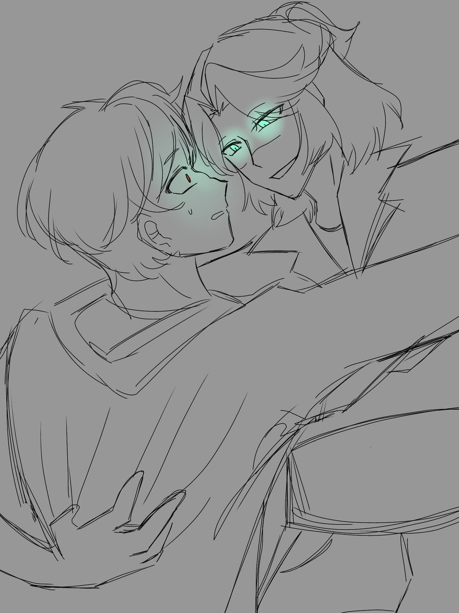 TBekimova75838's tweet image. TADA! While I was painting, I was wondering if I should color it. But then I decided to do this) 
#disventurecamp #Aidan #Bruno