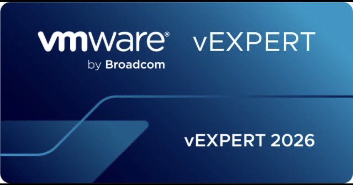 VMware vExpert tweet media