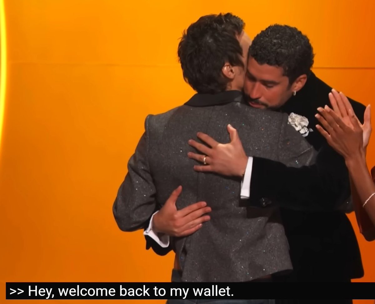 Thank you auto-generated CC 
#GRAMMYs2026 #HarryStyles #BadBunny
