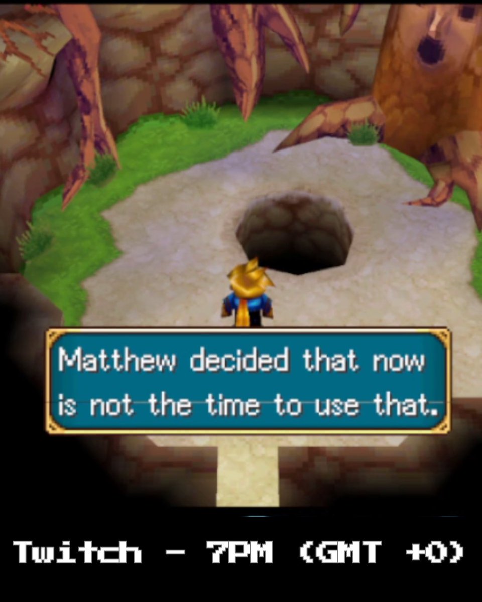 BeamingFoxy's tweet photo. Actually, it's the perfect time!

📅 7PM (GMT +0)
📺 https://t.co/q24hWMpI9a

#GoldenSun #GoldenSunDarkDawn #RPG #JRPG #RetroGaming #NintendoDS #Streaming #LiveStream #Streamer https://t.co/VhGt5U8OyK