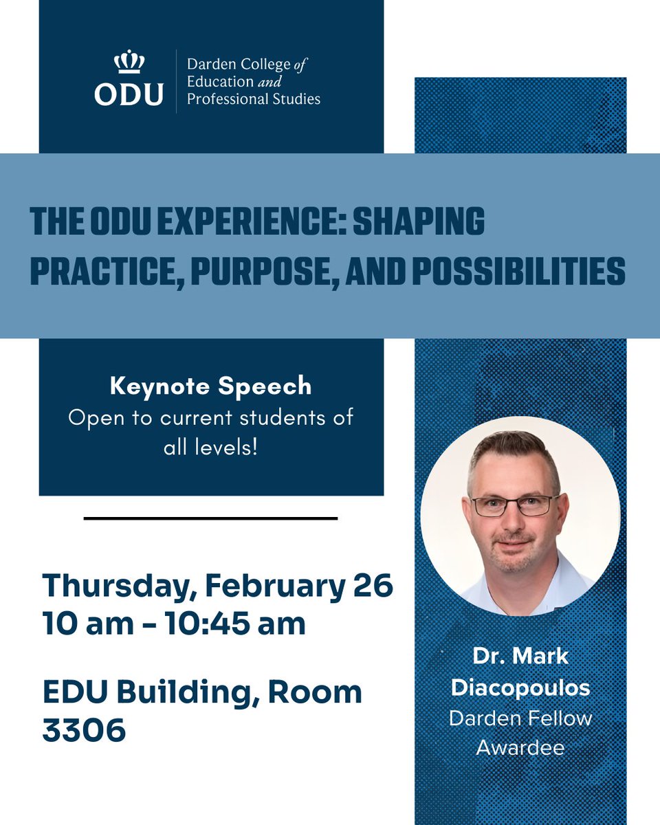 ODU Darden College of Educ & Professional Studies tweet media