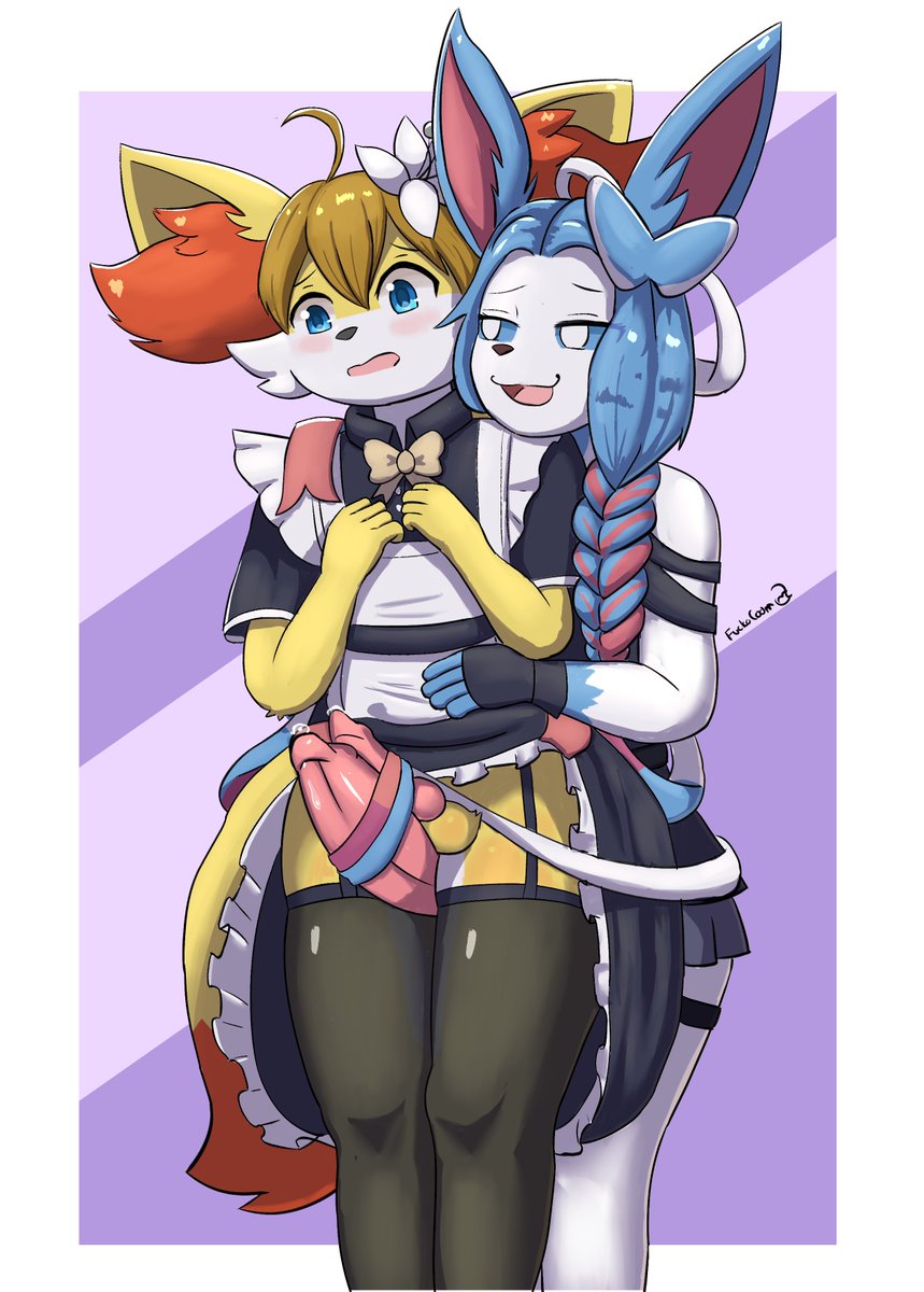 A Sylveon teasing maid Aeren...  [C]