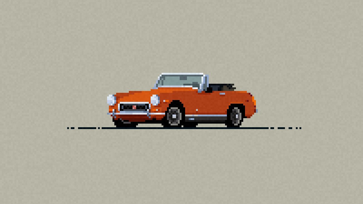 EtherfieldGames's tweet photo. MG Midget Mk3 1966
Roof down, revs up. The best efficiency of smiles per gallon.
#pixelart #pixel #pixelcar #art #carillustration #carinstagram #cardrawing #etherfieldgames #etherfieldstudio #MG #MGMidget #Convertible #Spridget https://t.co/shh4K3tOXP