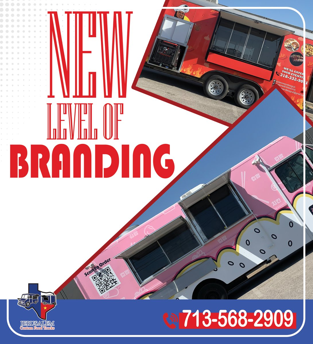 Designed, printed, and wrapped in-house. 📷
A new level of branding. 📷
📷713-568-2909
📷 sales@jrscustom.com
📷9233 Bryant street Houston, TX 77075
#foodtrucks #foodtrailer #jrs #foodtruckshouston #usa #quality