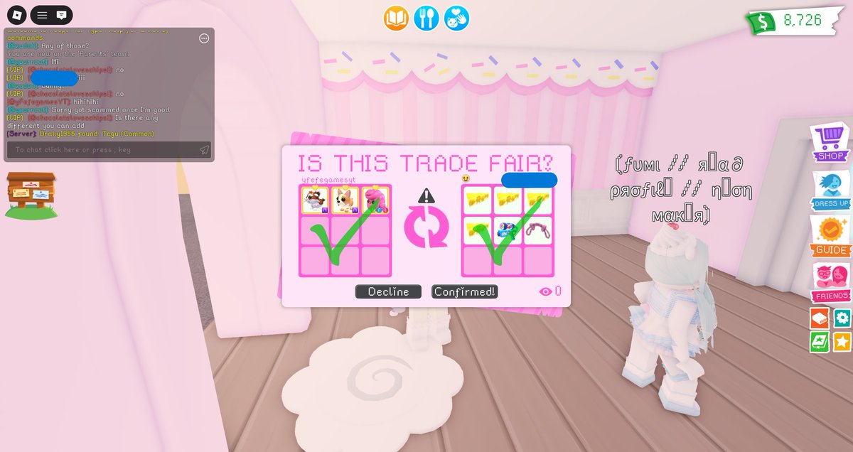 traded my adopt me pets for royale high!! very trusted!! i went firsttt <333 tysm again!! SUPER TRUSTEDD <a href="/Hiro_fharly/">hiro</a>