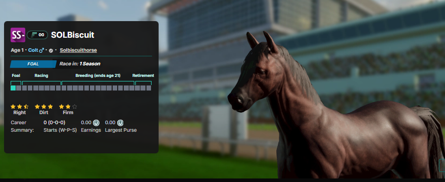 photofinishgame's tweet photo. ICYMI

The @solbiscuithorse folks are joining PFL next season, not only with a horse on the track, but dropping some tokens on every race on track.

Check em out! It's the year of the horse! Both in PFL &amp;  @solanagaming @solanamobile. I'm sure their next horse will be @toly https://t.co/gBi06Er8Gb