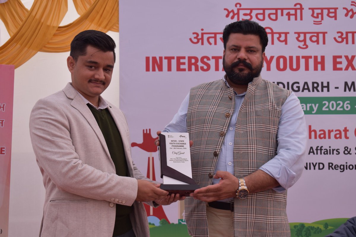 mybharatchd's tweet photo. @vkvinay warmly welcomed all dignitaries and participants.
Youth participants from Madhya Pradesh shared their expectations and excitement to experience Chandigarh’s culture &amp; traditions, strengthening the spirit of unity 🇮🇳

#MYBharat #YouthExchange #Chandigarh #MadhyaPradesh https://t.co/yamwiCxlFb