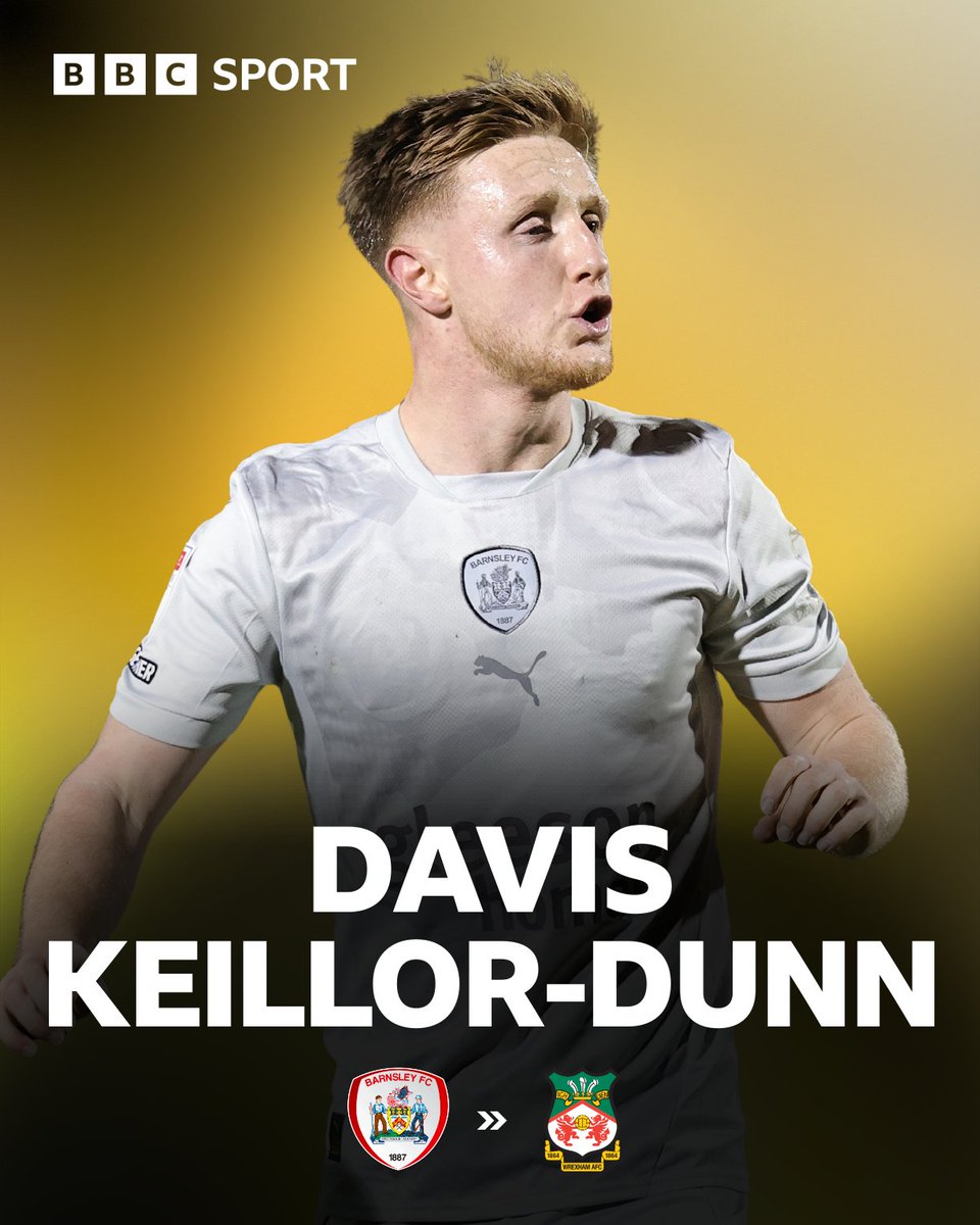 footballheaven's tweet photo. ✍️ DONE DEAL ✍️

🔴 Championship side Wrexham have signed Barnsley forward Davis Keillor-Dunn for an undisclosed fee.

The 28-year-old scored 35 goals in 78 appearances for the Reds and was their top goal scorer this season.

#BarnsleyFC | #DeadlineDay | @BBCSheffield https://t.co/I6f4Ijxjkf