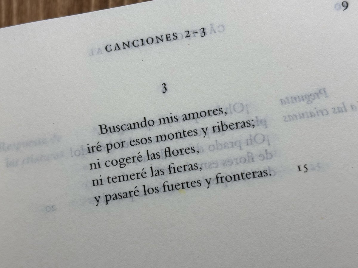 Un alto en la jornada con los versos perfectos de San Juan de la Cruz.