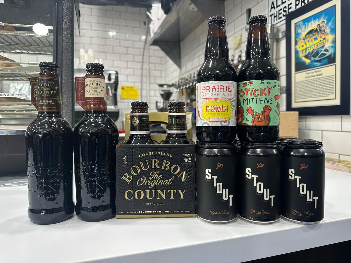 MendezFuel's tweet photo. Dark beer weather is here! Pick up your go-to stout and explore favorites from @GooseIsland, @prairieales, plus new arrivals from @PhaseThreeBrew ! https://t.co/kWziouPDzC