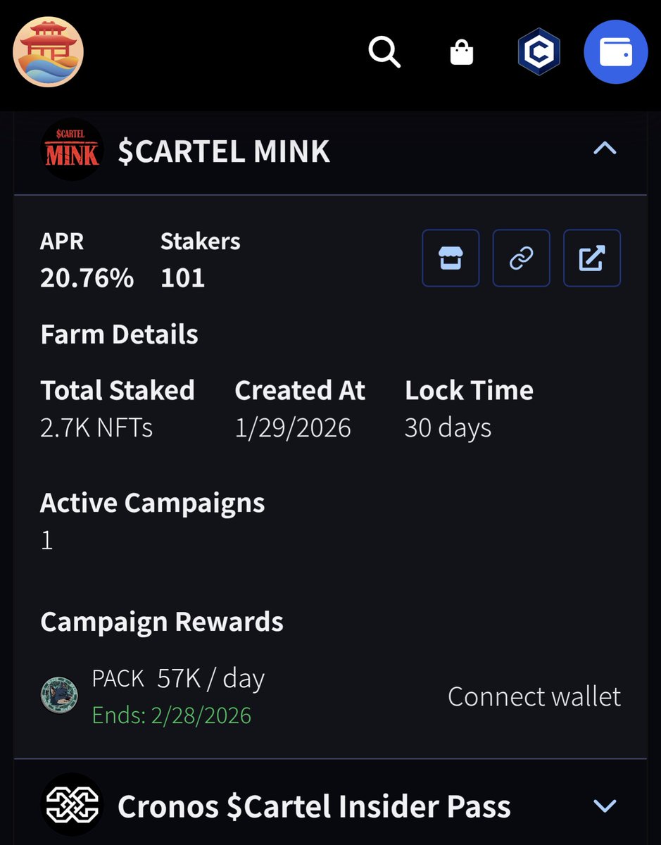 Astro_Minks's tweet photo. Hey #MinkFam are we seeing this 👀 

Bargain floor price. Could be a great time to stack up on Minks and stake in the @EbisusBay $Cartel Mink community farm.

Earn over 20% paid out in $PACK 💰 

@CronosCartel #FFTB #CROFAM https://t.co/CS3lcaVXGE